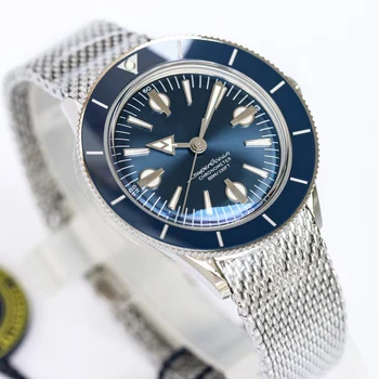 Pánske hodinky Oein BR-Superocean Vintage diver hodinky Leštené z nerezovej ocele priemer 42mm