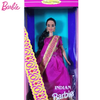 Pôvodné Barbie Indickej Bábiky 1995 Bábiky Sveta Ázia Tradičné Oblečenie v Štýle 90. rokov Retro Hračky pre Dievčatá Limited Edition