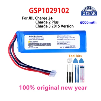 Pôvodné GSP1029102 6000mAh Náhradné Batérie Pre JBL Charge 2 Plus Poplatok 2+ poplatok 3 2015 Verzia P763098 Batérie + Nástroje