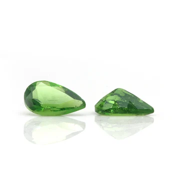 Pôvodné Veľkoobchodné Ceny 2X3MM Prírodné Zelené Tsavorite Vysokej Kvality Hruška Šperky Náramok Prispôsobenie