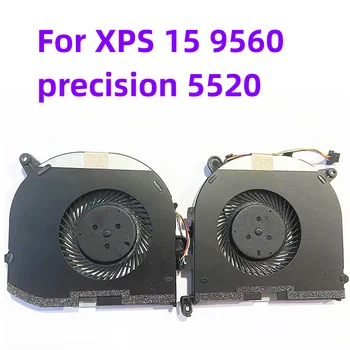 Pôvodný Pre XPS 15 9560 presnosť 5520 notebook CPU GPU chladiaci ventilátor
