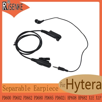 RISENKE-Slúchadlo Headset 3,5 Audio, Rádio Hytera PD600,PD602,PD662,PD680,PD685, PD602i, HP608, HP682, X1E, X1P, Separabl