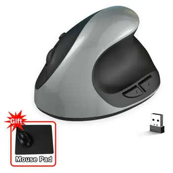 RYRA Vertikálne 2.4 G Bezdrôtový Hra pre Batérie Myši Ergonomické Mause 6 Tlačidiel Nastaviteľné DPI Herných Myší Pre Notebook PC Gaming Mouse