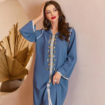 Ramadánu Eid Abaya Dubaj Arabčina Turecko Islamu, Moslimov Elegantné Šaty Kaftany Abayas Pre Ženy Župan Longue Djellaba Femme Musulmane