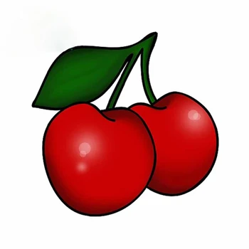 Red Cherry Auto Samolepky Cartoon čelného skla proti Poškriabaniu Osobnosti Vinyl Kvalitné Motocyklové chranenim Kk13*12 cm