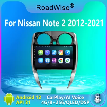 Roadwise 8+256 Android 12 autorádia Carplay Na Nissan Note 2 E12 2012 - 2021 Multimediálne 4G Wifi DVD 2 DIN GPS Autoradio Stereo