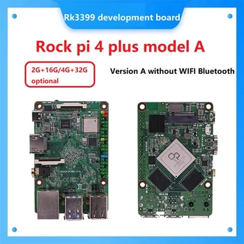 Rock Pi 4 Plus Model A Vývoj Doska Six-Core Doske Android Ubuntu Vývoj Doska (2G+16 G)
