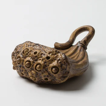 Ručné Purplue Piesku Čaj Pet Dekorácie Lotus Seedpod Porcelánu Kung Fu Čaj Nastaviť Čaj Mat Dekorácie Čajový Obrad Čaj Ware