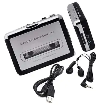 Ručný Mini Kazety Zachytiť Pásky MP3 Prehrávač Rechargable Kazetový Prehrávač Prenosný Converter Záznamník pre Cestovanie