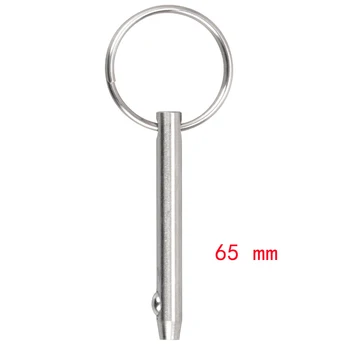 Rýchle Uvoľnenie Pin Bimini Top Pin, Celková Dĺžka 2.56 Palcový(65mm), Priemer 0.25 Palcový(6,3 mm), Nehrdzavejúcej Ocele 316 (1 alebo 2)