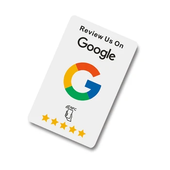 S podporou NFC Google Recenzie Karty Podporu Vášho Podnikania PVC Materiál Odolný