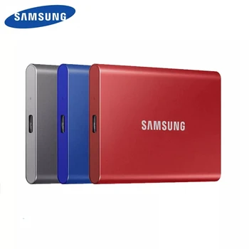 SAMSUNG T7 prenosné SSD NVME 500GB 1 tb 2 TB Externé Pevné Disky, Typ-C, USB 3.2 Gen2 a spätne kompatibilné pre notebook