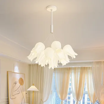 SANDYHA Moderné Smotanovo-Biela Prívesok Svetlo Romantický Flóry Inšpiroval Zariadenie pre bývanie, Jedáleň, Spálňa Elegantné, Elegantné Osvetlenie