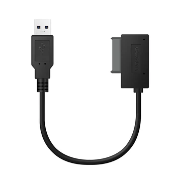 SATA na USB2.0 kábel adaptéra Notebook Optická Jednotka Linka 6+7P Bezpečné, Spoľahlivé a Silné Kompatibilita Ľahké Ziskové Adaptér