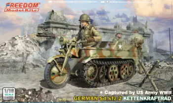 SLOBODY 16004 1/16 Rozsahu Capfured u NÁS Armády druhej svetovej VOJNY nemecká Sdkfz.2 Kettenkraftrad Model
