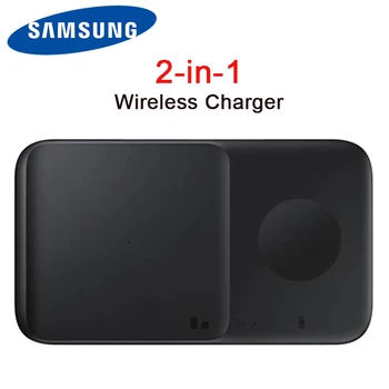 Samsung Rýchle Bezdrôtové Nabíjanie Nabíjačky 2-v-1 Pad pre Galaxy S23 S21 S22 Ultra S10+ Note20 Z Násobne Flip Slúchadlá do uší EP-P4300