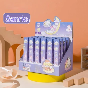 Sanrio Gélové Pero Kawaii Hello Kitty Kuromi Cinnamoll 0,5 mm Black St Hlavu Stlačte Gélové Pero Študent Písanie Papiernictvo Darček Veľkoobchod