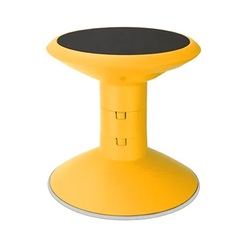 Storex Plastové Pohyb Stolice, Nastaviteľné 12-18 palcový Backless Výška Sedadla, Žltá