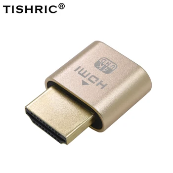 TISHRIC DDC EDID kompatibilný s HDMI VGA Figuríny Zapojte Displej Figuríny Zapojte Virtuálne DDC Edid Emulátor HD 1080P Adaptér grafická Karta