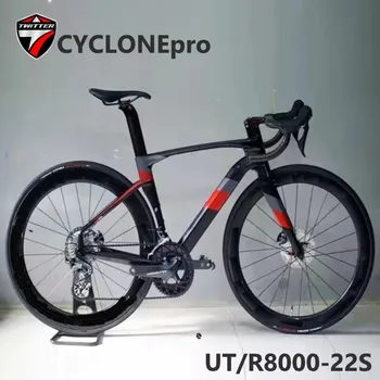 TWITTER CYCLONEpro bicykle UT R8000-22S olej kotúčové brzdy úplnej vnútornej elektroinštalácie lámanie vietor racing T900 uhlíkových vlákien cestný bicykel