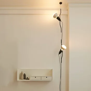 Taliansky Parentesi Posteli Prívesok Lampa Moderné LED Spálňa Kvapka Svetla pre Obývacia Izba Obchod Domova Vysoký Strop Zavesenie Svetla