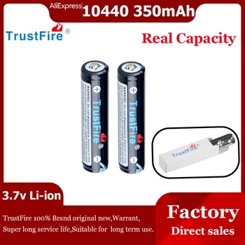 TrustFire 350mAh 10440 Lítium-iónová Batéria 3,7 V Nabíjateľné Batérie Baterku Li-ion Články AAA Reálne možnosti Pre Hračky Mouses