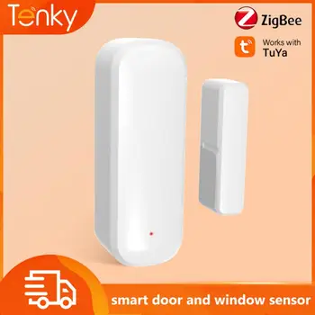 Tuya Smart ZigBee Dvere, Okno Kontakt Senzor Smart Home Bezdrôtový Dvere&Okno, Senzor Real-time Monitoring APLIKÁCIE Diaľkového Alarmu