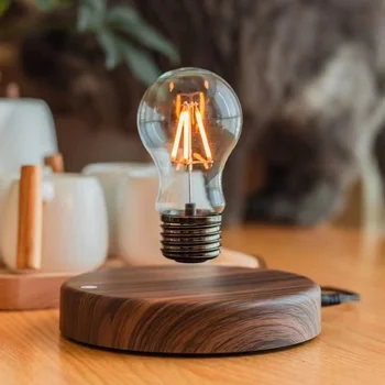 Tvorivosť Magnetická Levitácia Lampa Plávajúce Sklo LED Žiarovka Home Office Stôl Dekorácie Darček k Narodeninám Tabuľka Novinka Nočné Svetlo