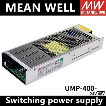 UMP-400 -24/48 400W Flexibilné Nastaviteľné bez ventilátora Napájací zdroj MEANWELL Slim pre Priemysel/meranie/Diagnostické 16.7 A/8.3 A
