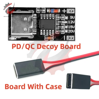 USB-C PD/QC umelé návnady Rada Rýchle Nabíjanie USB Boost Typ Modulu-C PD2.0/3.0 9V 12V 15V 20V Rýchle Nabitie Spúšť Volebných Detektor Modul