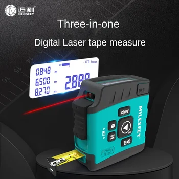 V 1 pre Digitálne Laserové Pásky Opatrenie DT20 40m Laserový Diaľkomer Infračervené Vzdialenosť Prenosné Meter zvinovací s LCD Displejom