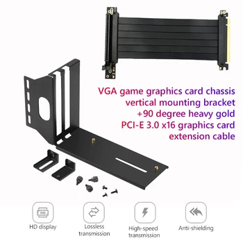 VGA PCI-E 3.0 X16 Vertikálne Grafická Karta Držiak GPU Mount grafická Karta VGA Podpora Držiaka Predlžovacieho Kábla Nastavený pre PC ATX Prípade