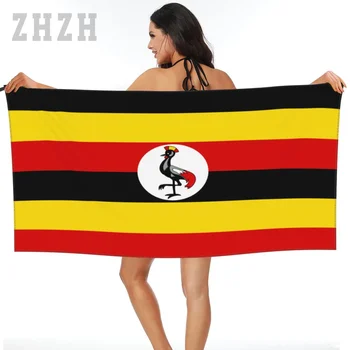 Viac Dizajn Uganda Vlajka Znak osuška Rýchle suché Mikrovlákna Absorpciu Mäkkej Vode Priedušná Pláž, Kúpanie Kúpeľňa