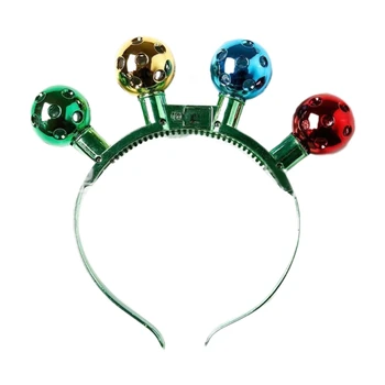 Vianočný Večierok Headdress Dovolenku Hlavu Príslušenstvo pre Dospelých LED Šály Headpieces