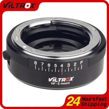 Viltrox NF-E Manuálna Clona Adaptér Objektívu s Ohniskovou Redukcia Speed Booster pre Nikon F Objektív Sony E Mount Kamery a7 a7R A7SII a6500