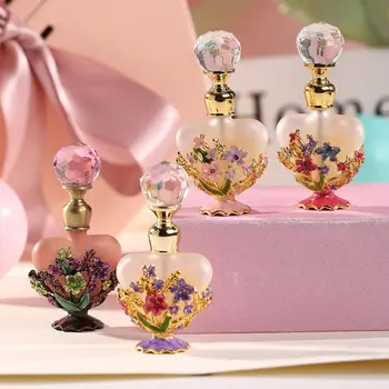 Vintage Maľované Parfum Rozdelené Fľaša Dubaj Smalt Elegantné Esenciálny Olej, Fľaša Plavidlá, Sklenené Fľaše Svadobný Dar, Domáce Dekorácie