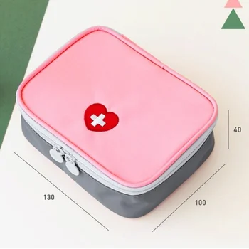 Vonkajšie Prvá Pomoc Kit Bag Cestovať Domov Camping Prenosný Mini Ružová Lekárske Puzdro Pilulku Skladovanie Tašky Núdzové Prežitie Súpravy