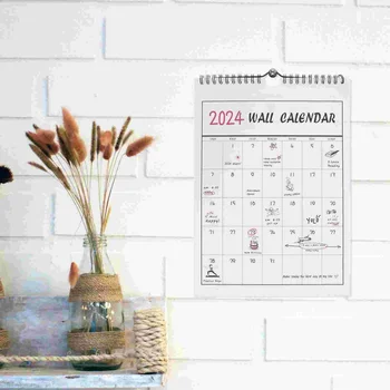 Vymenovanie Kalendár Visí Každodenné Použitie V Kancelárii Rok Stenu Domácnosti 2023-2024 Mesačné Izba