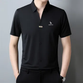 Vysoko Kvalitné pánske Golfové tričko Elastické Rýchle Suché Krátky Rukáv Lete Golf Polo Shirts Muž Kórea Módne Bežné Golfové Topy Tees