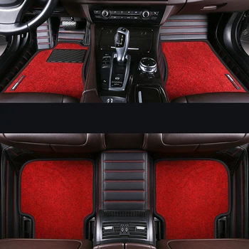 Vysoká Kvalita Prispôsobené Single A Double Layer Odnímateľný Prúžok Štýl Auto Rohože Pre ACURA TLX TSX RSX NSX Legenda Integra