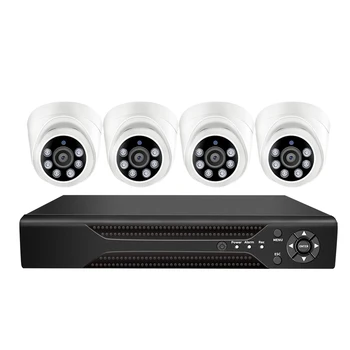 WESECUU 4 Kanál 1080P Krytý H. 264 AHD Bezpečnostné CCTV Kamera Dome Systém, kamerový systém fotoaparátu analógové kamery