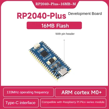Waveshare 1 Kus RP2040 Plus Microcontroller 16 MB On-Chip Flash Pre Raspberry Pi Pico Zvaru Pin