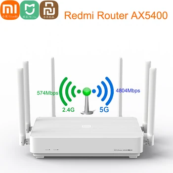 Xiao Redmi Wifi AX5400 Router Oka Systém WiFi 6 Plus 4K QAM 160MHz Vysokú šírku Pásma 512 MB Pamäte pre Domáce Práce S Mijia App