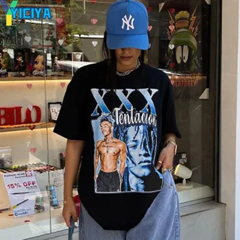 YICIYA T-shirt y2k plodín Top ženy nadrozmerná tričko Krátky rukáv t-shirts Hip-hop blúzky tričko tee módne 2023 letné nový začiatok