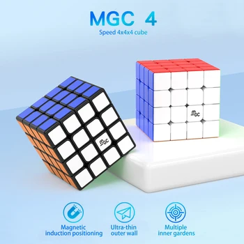 YJ MGC 4x4 M Magnetické Magic Speed Kocka Stickerless Profesionálne Puzzle Fidget Hračky MGC4 M Cubo Magico Hračky pre Deti,