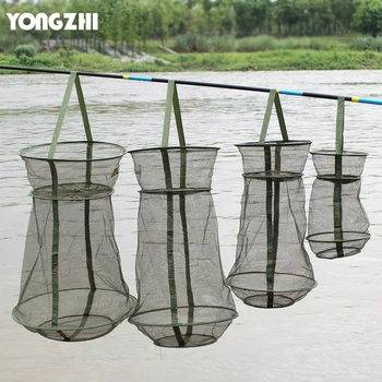 YONGZHI podberákov pre anglera 57*35 cm 3 Vrstvy Prenosné Čína Rybárskeho Čisté Ryby, Krevety oka Klietky Cast Čistý Fishing Fishing Net