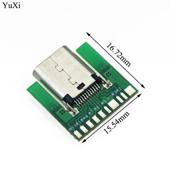 YuXi USB 3.1 Typ C Female Zásuvka Konektor Plug SMT Typu S PC Dosku DIY 24pin