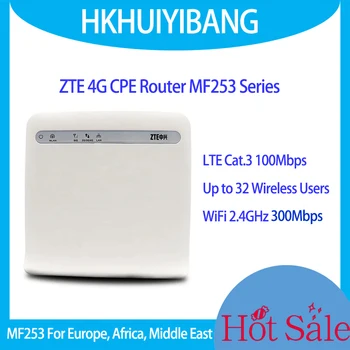 ZTE MF253 4G LTE sieť Gigabit Domov CPE Wireless Gateway Router WiFi Modem So Sim Card, WiFi Rýchlosť 300Mbps PSTN VOIP DLNA IPv6