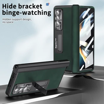 pre samsung z násobne 4 Matný Pocit S Pen Slot Prípade mobilného Telefónu Samsung Galaxy Z Násobne 4 5G Fold4 Plný Tvrdeného Skla Film