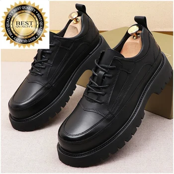 úrad mužov bežné formálne business šaty originál kožené topánky značky dizajnér oxfords obuvi gentleman platformu obuv zapatos